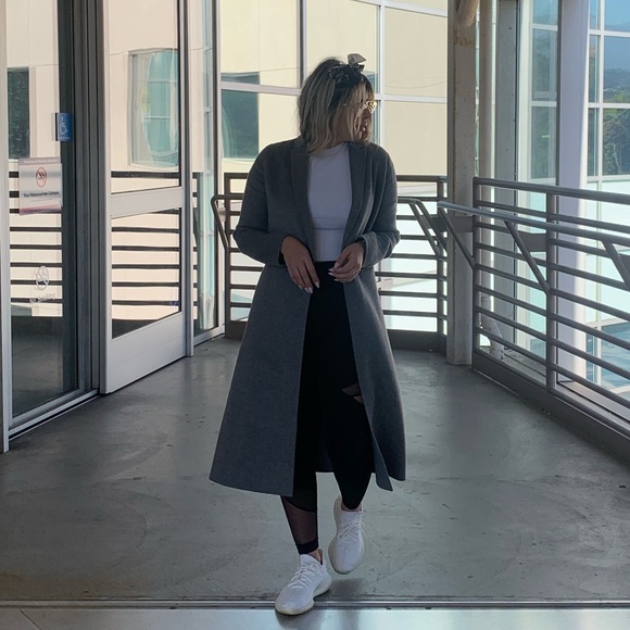 Maje Grey wool coat size 40 - Picture 9 of 9